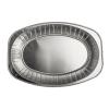 Bandeja de aluminio oval com borda ondulada 351x243x21 mm - D 35X24 (vista da planta)