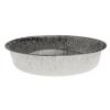 Envase circular de aluminio con borde rizado Ø202x37 mm - A 1025 (vista lateral)