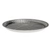 Envase circular de aluminio con borde rizado Ø250x14 mm - A 570 (vista lateral)