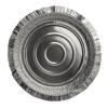  Embalagem circular de alumínio com borda ondulada Ø175x44 mm - C 650 (vista da planta)