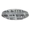 Lid for Aluminum foil oval container 256x192 mm - S 2600 + TI UÑA (oblique view)