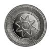 Embalagem circular de alumínio com borda ondulada Ø186x40mm  - C 801-770 L  (vista da planta)