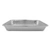 Embalagem de alumínio retangular com borda ondulada 315x215x42 mm - D 2200 A (vista elevada)