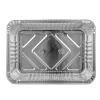 Embalagem retangular de alumínio com borda ondulada 212x157x38 mm - D 980 (vista da planta)