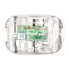 Rectangular aluminum foil container with rolled rim and raised edge 287x187x37 mm - CE 1500 (plan view)