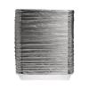 Rectangular aluminum foil container with rolled rim and raised edge 315x215x42 mm - CE 2200 (elevation view)
