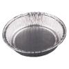 Round aluminum foil container with crimped edge Ø92x15 mm - A 85 (oblique view II)