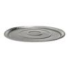 Round aluminum foil container with crimped edge Ø220x7 mm - A 230 (elevation view)